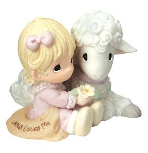 Precious Moments Religious Figurine Jesus Loves Me Girl 102012 New for