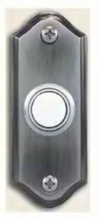 Heath Zenith Wired Doorbell Push Button 923 B Pewter