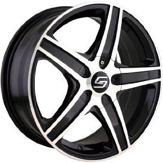Sacchi S48 15x7 Black Wheel / Rim 5x100 & 5x4.5 with a 40mm Offset and