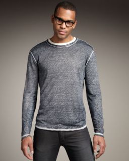 John Varvatos Star USA Reverse Print Sweater   