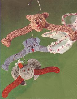 Baby Childs Hangers Elephant Dog Bear Crochet Pattern