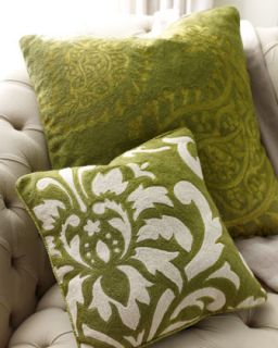 Green/Ivory Accent Pillows   
