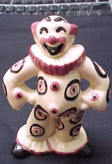 Rare Vintage Hand Painted Hinies Himes Art Pottery Bozo Clown Circus