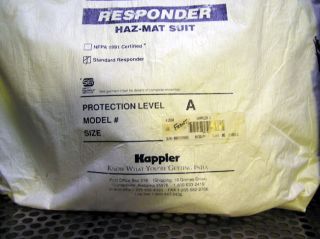  Responder Haz Mat Suit Protection Level A 41550 Hazmat Chemical Suit