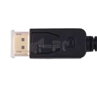 New Black DisplayPort to HDMI Converter Adapter Cable