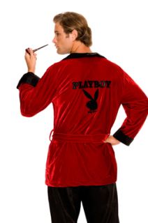 Playboy Hugh Hefner Smoking Jacket Costume Size XL