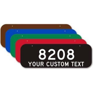 Add Own House Number and Custom Text, Choose Color & Font
