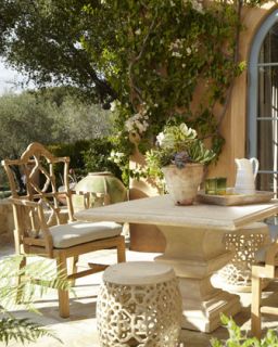 Outdoor Table, Armchair, & Garden Seat   
