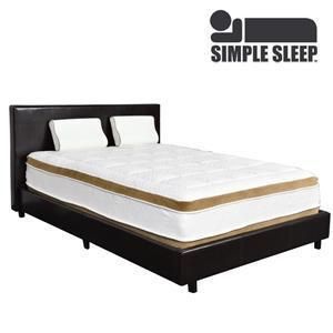 Queen Size Platform Bed w/ Headboard and Footboard in Dark Espresso