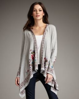 JWLA For Johnny Was Shirley Embroidered Cardigan   