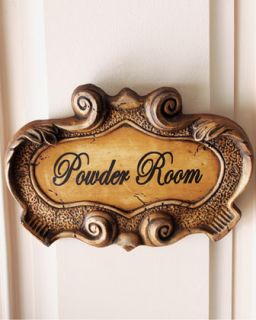 Powder Room Plaque   
