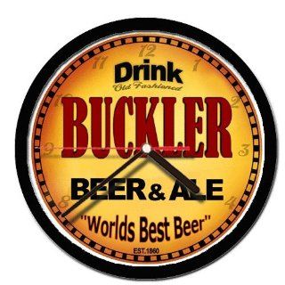 BUCKLER beer and ale cerveza wall clock 