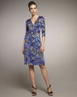 Rena Lange Floral Print Jersey Dress   