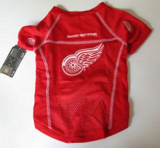New Detroit Red Wings Pet Dog Hockey Jersey V All Sizes