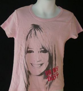 Hilary Duff Pink Shirt Kids Girls XS Nice