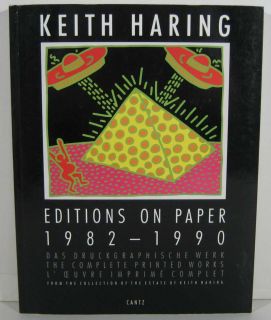 RARE Keith Haring Editions on Paper Catalogue Raisonne 1st Edition 1st