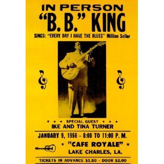 B.B. King Concert Poster, Blues Musician, Singer