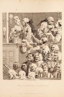 Hogarth Steel Engraving 1861 The Laughing Audience