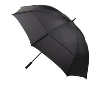 GustBuster Proseries Gold 62 Inch Golf Umbrella (Black