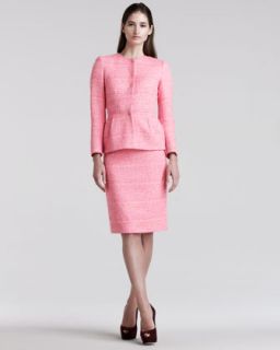 Giambattista Valli Tweed Peplum Jacket & Pencil Skirt   