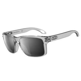 Oakley Holbrook Polished Clear Frame, Chrome Iridium Lens Sunglasses