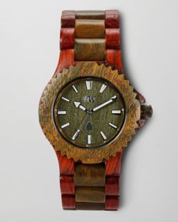 WeWood Watches Wooden, Brown/Army   