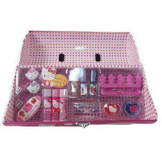 Hello Kitty Roll Box Cosmetic Make Up & Pedicure Pretend Play