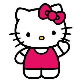 New Giant World of Hello Kitty Wall Decals Girls Bedroom Stickers