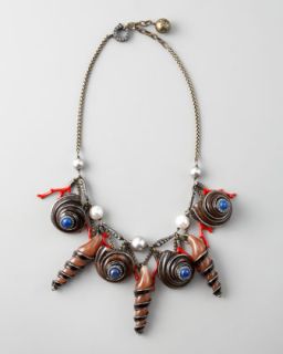 Lanvin Shell Pendant Necklace, 39   