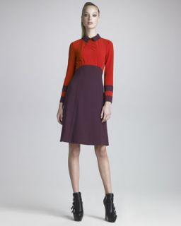 MARC by Marc Jacobs Anya Colorblock Crepe Dress   
