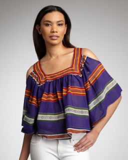 Mara Hoffman Fiesta Stripe Gauze Top   