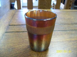 Antique Carnival Iridescent Glass Tumbler, Collectible, Very Different