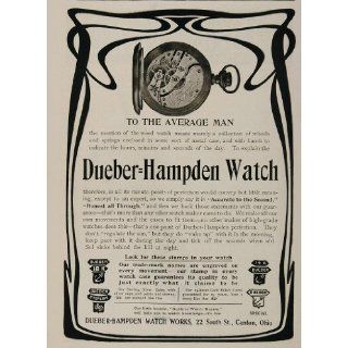 1903 Ad Dueber Hampden Pocket Watch Stamps Canton Ohio