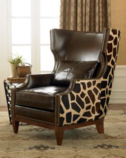 Massoud Giraffe Hairhide Chair   