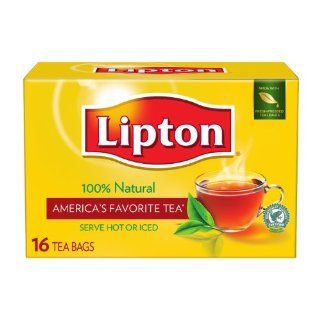 Lipton Black Tea, Cup Size, Tea Bags, 16 Count Boxes (Pack of 24