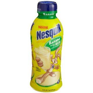 Nestle Nesquik Flavored Milk, Banana, 16 Ounce Bottles (Pack of 12