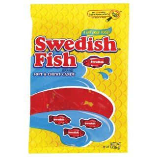 Swedish Fish Red Fish Soft & Chewy Candy, 3.1 Ounce Bags (Pack of 12