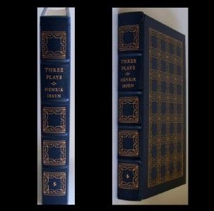 1979 Easton Press ** THREE PLAYS By HENRIK IBSEN** Deluxe Leather