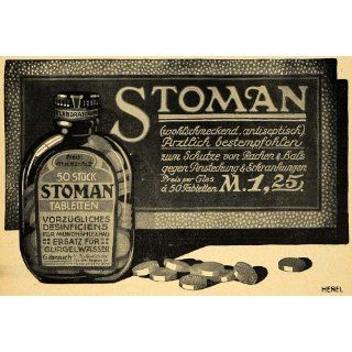 1913 Ad Stoman Disinfectant Tablet Antiseptic Medicine