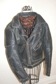 Vintage Firstgear by Hein Gericke Motorcycle Leather Jacket Size