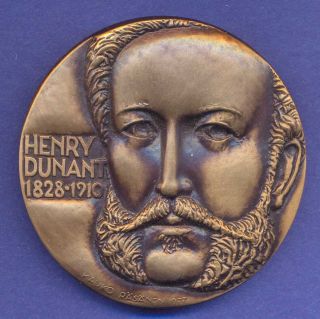 Medal 1977 Henri Dunant Red Cross Founder by Kauko Rasanen K229