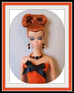 Handmade Halloween 5pc Fashion Wrap Gown Jewelry for Silkstone Barbie
