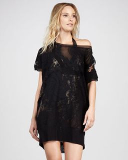 Jean Paul Gaultier Lace Off The Shoulder Coverup   