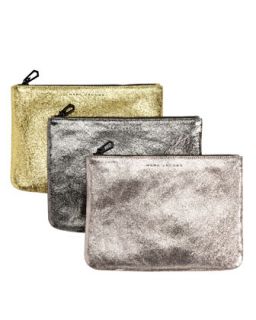 Marc Jacobs NM + Target Metallic Zip Clutch Bag   