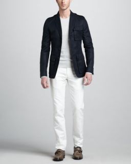 457H Belstaff Bradfield Military Blazer, Newbridge Crewneck Moto