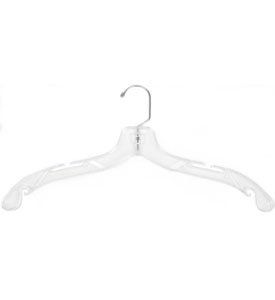 Clear Plastic Clothes Hanger 17 Inch