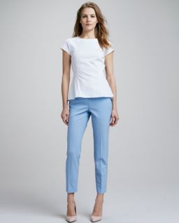 Theory Elili Flare Hem Top & Tailor Cropped Pants   