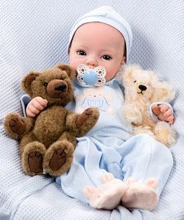 New Reborn Doll Kit Huggy Bear by Dianna Effner Two Eyes Option Pre