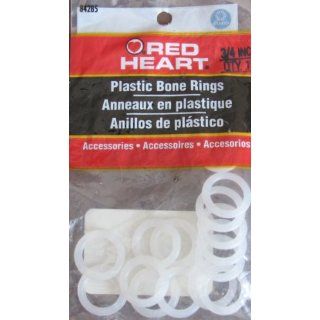 Red Heart ROUND PLASTIC BONE RINGS 3/4 Size (Coats