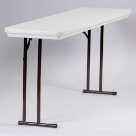 Portable Folding Table 18 X 72   Gray Granite Home